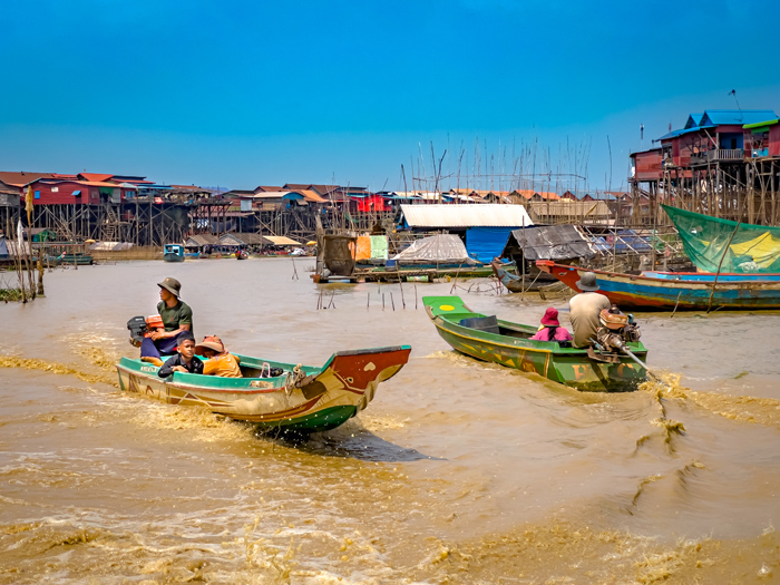 Wycieczka do Kambodży: pływająca wioska Kampong Khleang nad Tonle Sap